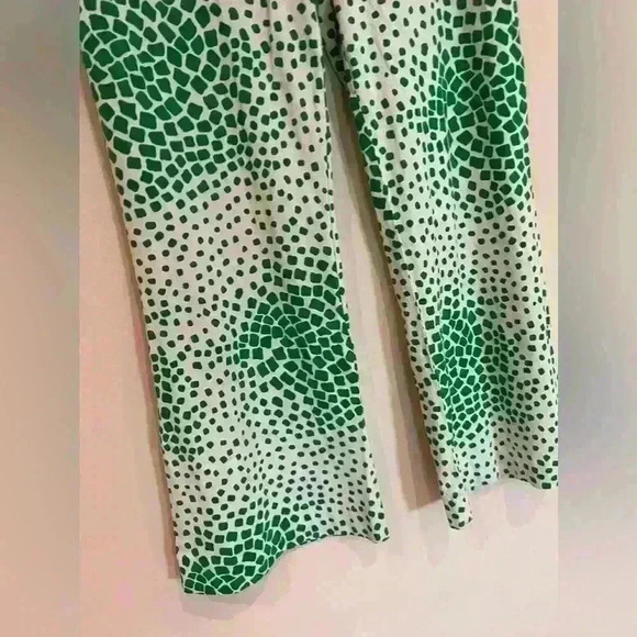 Diane von furstenberg Brooklyn Flared Pants in Flora Nocturna Green - Picture 8 of 14